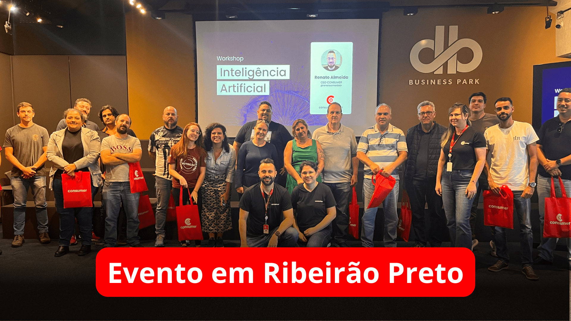Espectadores do evento reunidos em foto em Ribeirão Preto